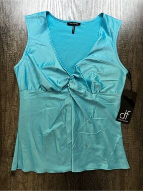 Twist-Front Sleeveless Top